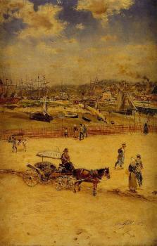 簡 弗朗索瓦 拉法埃裡 The Beach at Trouville 簡 弗朗索瓦 拉法埃裡 The Beach at Trouville
